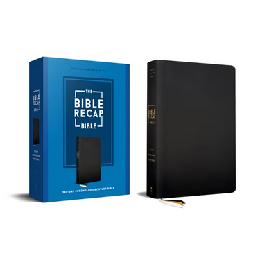 The Bible Recap 365-Day Chronological Study Bible: English Standard Version--Genuine Leather