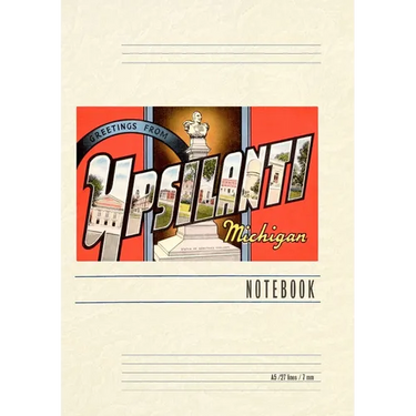 Vintage Lined Notebook Greetings from Ypsilanti