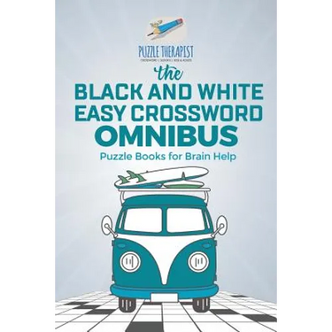The Black and White Easy Crossword Omnibus Puzzle Books for Brain Help