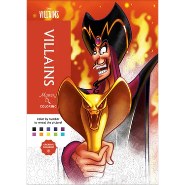 Disney Mystery Coloring: Disney Villains: A Color by Number Book