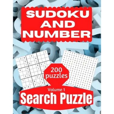Sudoku And Number Search Puzzle: Large Print Activity Puzzle Book for Adults and Seniors with Solutions Vol 1