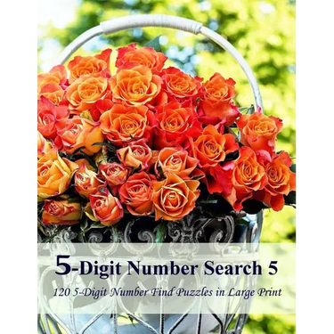 5-Digit Number Search 5: 120 5-Digit Number Find Puzzles in Large Print