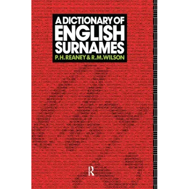 A Dictionary of English Surnames