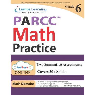 PARCC Test Prep: 6th Grade Math Practice Workbook and Full-length Online Assessments: PARCC Study Guide