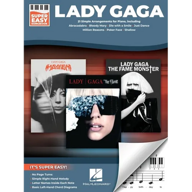 Lady Gaga - Super Easy Songbook: 21 Simple Arrangements for Piano