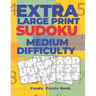 Extra Large Print Sudoku Medium Difficulty: Sudoku In Very Large Print - Brain Games Book For Adults
