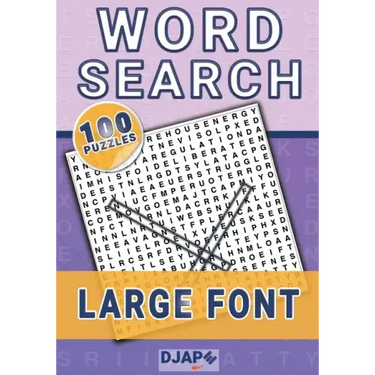 Word Search: 100 puzzles in large font!