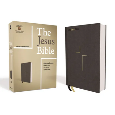 The Jesus Bible, ESV Edition, Cloth Over Board, Grey