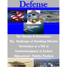 The Illusion of Governance: The Challenges of Providing Effective Governance as a Toll of Counterinsurgency in Eastern Afghanistan's Paktika Province