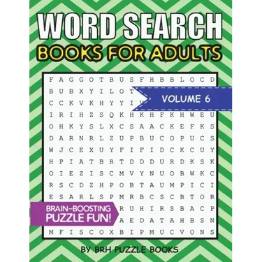 Word Search Books For Adults: 100 Word Search Puzzles For Adults - Brain-Boosting Fun Vol 6