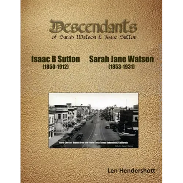 Descendants of Sarah Watson