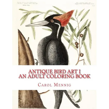 Antique Bird Art I: An Adult Coloring Book