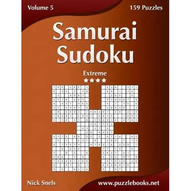 Samurai Sudoku - Extreme - Volume 5 - 159 Puzzles