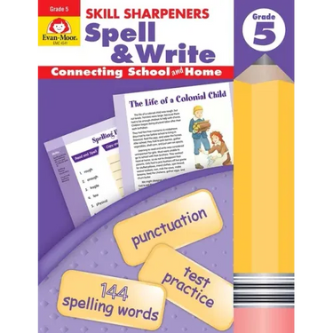 Skill Sharpeners: Spell & Write, Grade 5 Workbook
