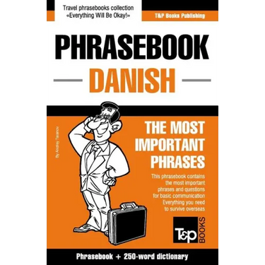 English-Danish phrasebook and 250-word mini dictionary