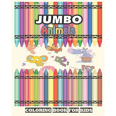 Jumbo Animals Coloring Book For Kids