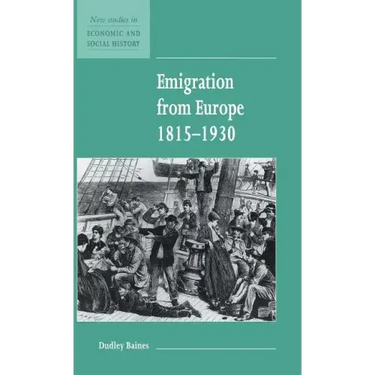 Emigration from Europe 1815-1930