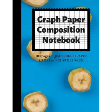 Graph Paper Composition Notebook: Grid Paper Notebook, Quad Ruled, 100 Sheets (Large, 8.5 x 11)