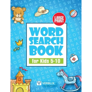 Word Search Book for Kids 5-10: Large Print Activity Book with Word Search Puzzles for Children and Beginners