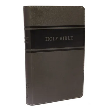 KJV, Deluxe Gift Bible, Imitation Leather, Gray, Red Letter Edition