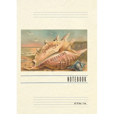 Vintage Lined Notebook Greetings from St. Augustine