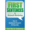 First Sentences For Network Marketing