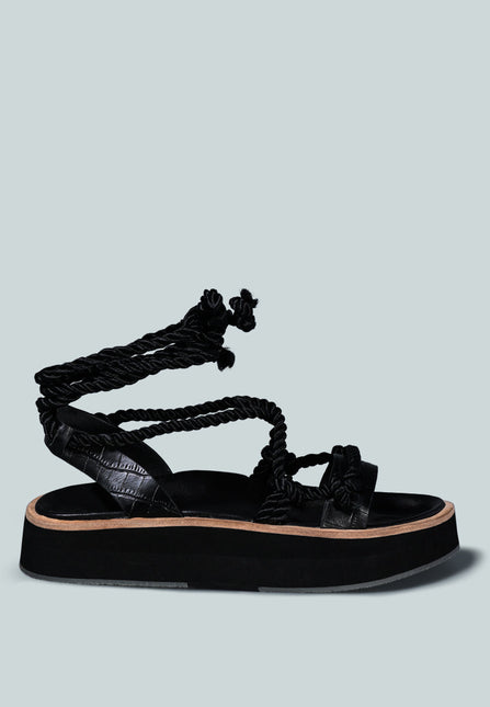 kendall strings platform leather sandal by London Rag