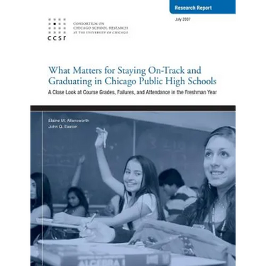 What Matters for Staying On-Track and Graduating in Chicago Public High Schools: A Close Look at Course Grades, Failures, and Attendance in the Freshm
