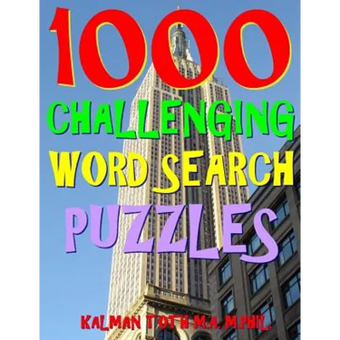 1000 Challenging Word Search Puzzles: Fun Way to Improve Your IQ