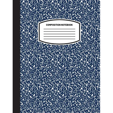 Classic Composition Notebook: (8.5x11) Wide Ruled Lined Paper Notebook Journal (Dark Blue) (Notebook for Kids, Teens, Students, Adults) Back to School
