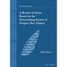 A Reader in Syriac Based on the Entertaining Stories of Gregory Bar ʿEbrāyā
