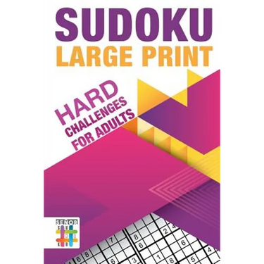 Sudoku Large Print Hard Challenges for Adults