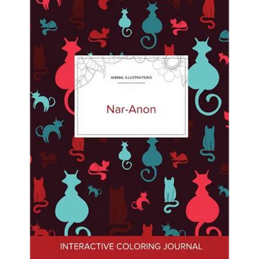 Adult Coloring Journal: Nar-Anon (Animal Illustrations, Cats)
