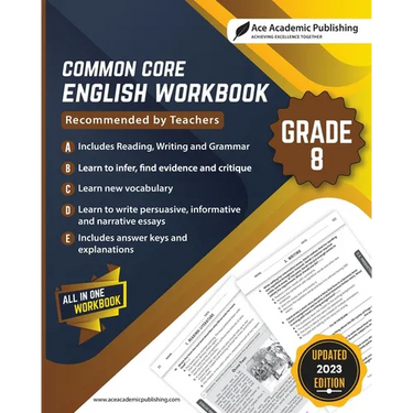 Common Core English Workbook: Grade 8