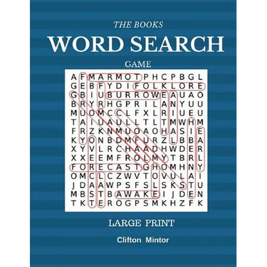 The Books Word Search Game Large Print: Word Search 50 Puzzles Large Print