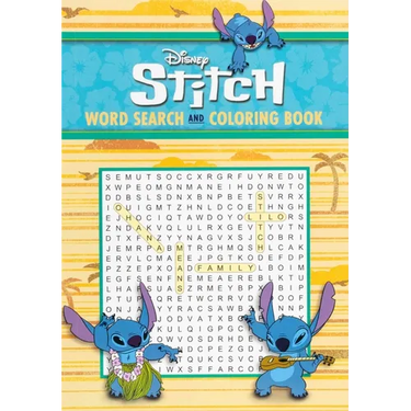 Disney Stitch Word Search and Coloring Book