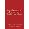 Supplemental Copyright Information