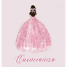 Quinceanera Guest Book with pink dress (hardback)