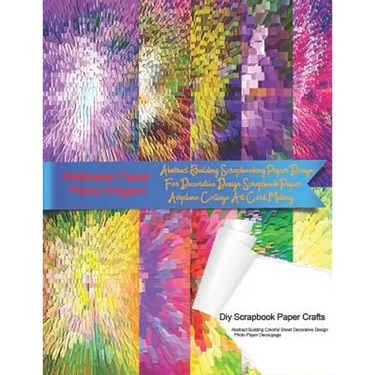 Wallpaper Paper Plane Kirigami Diy Scrapbook Paper Crafts Abstract Building Colorful Sheet Decorative Design Photo Paper Decoupage: Abstract Building