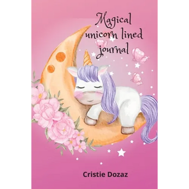 Magical unicorn lined journal