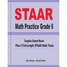 STAAR Math Practice Grade 6: Complete Content Review Plus 2 Full-length STAAR Math Tests