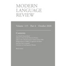 Modern Language Review (115: 4) October 2020