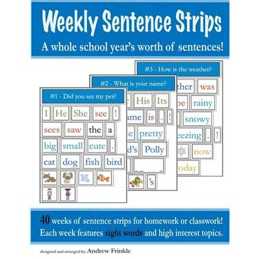 Weekly Sentence Strips