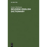 Reverse English Dictionary: Based on Phonological and Morphological Principles