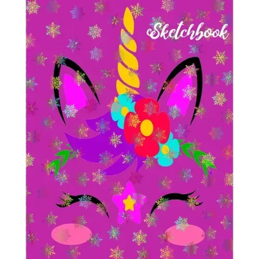 Sketchbook: Unicorn Design Doodle Activity NoteBook - Create Your Unique Art, Games, Ideas and Creative Stories Workbook For Girls - Diary