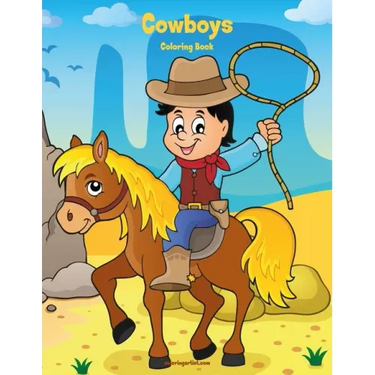 Cowboys Coloring Book 1