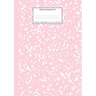 Marble Notebook A4: Pastel Pink College Ruled Journal