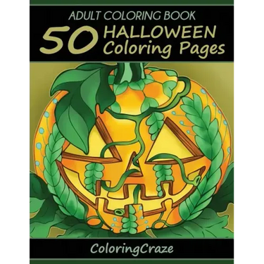 Adult Coloring Book: 50 Halloween Coloring Pages