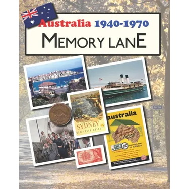 Australia 1940-1970 Memory Lane: large print picture book for dementia patients