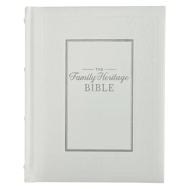 NLT Family Heritage Bible, Large Print Family Devotional Bible for Study, New Living Translation Holy Bible Faux Leather Hardcover, Additional Interac